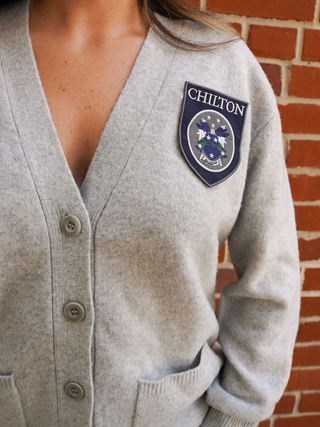 "chilton patch" Oversized Wool Cardigan Cashmere Core LINGUA FRANCA NYC