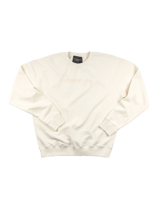 "choose joy" Women's Sweatshirt Sweatshirt Ecovest Cream XS 