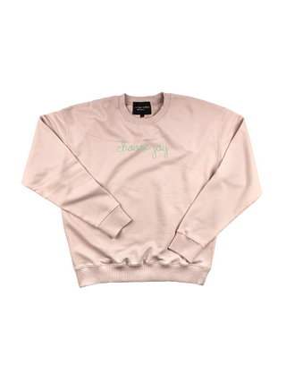 "choose joy" Women's Sweatshirt Sweatshirt Ecovest Light Pink XS 