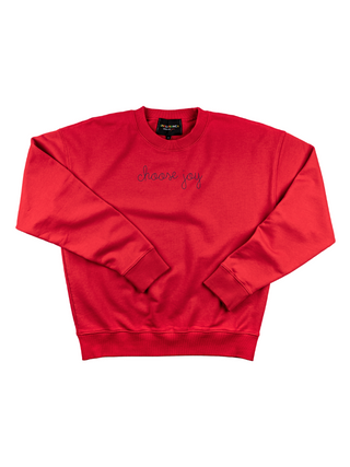 "choose joy" Women's Sweatshirt Sweatshirt Ecovest Red XS 