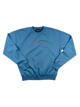 "choose joy" Women's Sweatshirt Sweatshirt Ecovest Vintage Blue XS 