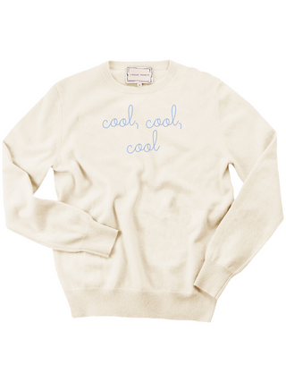 "cool, cool, cool" Women's Crewneck Sweater Donation10p Cream XS 