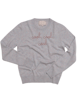 "cool, cool, cool" Women's Crewneck Sweater Donation10p Heather XS 