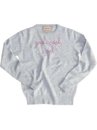 "cool, cool, cool" Women's Crewneck Sweater Donation10p Smoke XS 