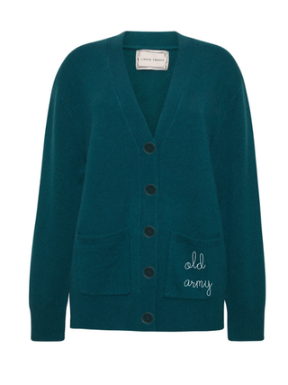 "old army" Cluny Cardigan Wool Core LINGUA FRANCA NYC Hunter XS
