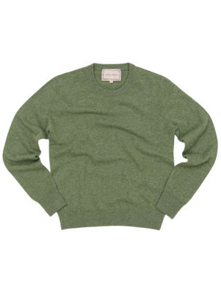 Custom Womens Crewneck Sweater Lingua Franca NYC Olive XS 