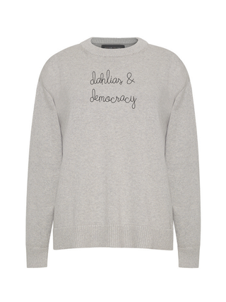 "dahlias & democracy"  Maxine Sweater