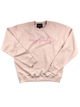 "defy gravity" Women's Sweatshirt Sweatshirt Ecovest Light Pink XS 