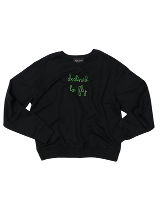 "destined to fly" Men's Sweatshirt Sweatshirt Ecovest Black S 