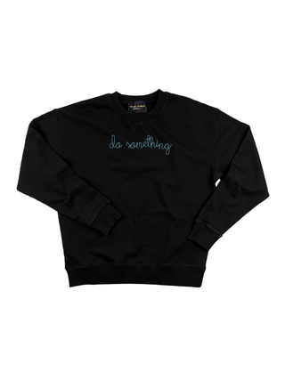 "do something" Women's Sweatshirt Sweatshirt Ecovest Black XS 