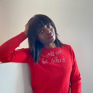 "I will not be silent" Women's Crewneck