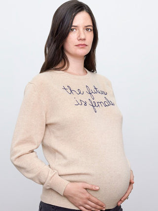 Custom Women's 100% Cashmere Crewneck Sweater