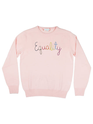 "equality" Crewneck Donation Donation Pale Pink XS 