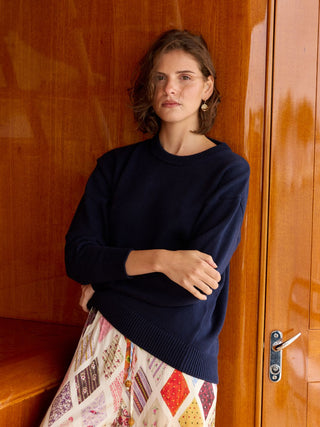 "witch" Maxine Sweater Cotton Cashmere LINGUA FRANCA NYC