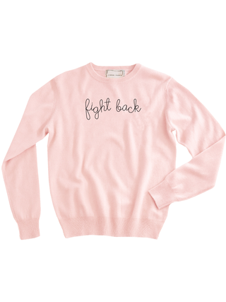 "fight back" Women's Crewneck