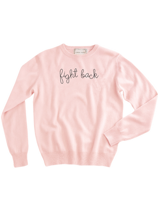 "fight back" Women's Crewneck