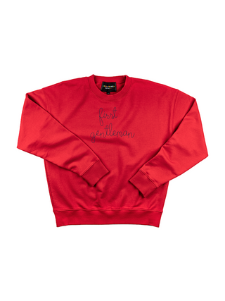 "first gentleman" Women's Sweatshirt Sweatshirt Ecovest Red XS 