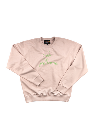 "first gentleman" Men's Sweatshirt Sweatshirt Ecovest Light Pink S 