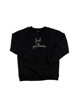 "first gentleman" Kids' Sweatshirt Sweatshirt Ecovest Black 2T 