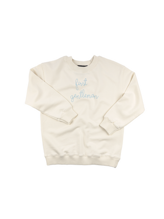 "first gentleman" Kids' Sweatshirt Sweatshirt Ecovest Cream 2T 