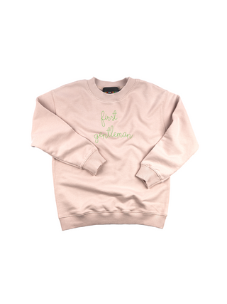 "first gentleman" Kids' Sweatshirt Sweatshirt Ecovest Light Pink 2T 