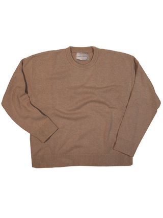 The Maxine Sweater, Sans Stitching Cotton Cashmere LINGUA FRANCA NYC Oatmeal XS