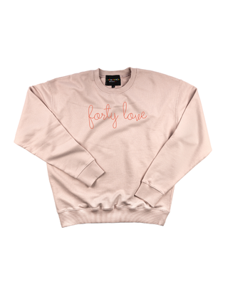 "forty love" Women's Sweatshirt Sweatshirt Ecovest Light Pink XS 