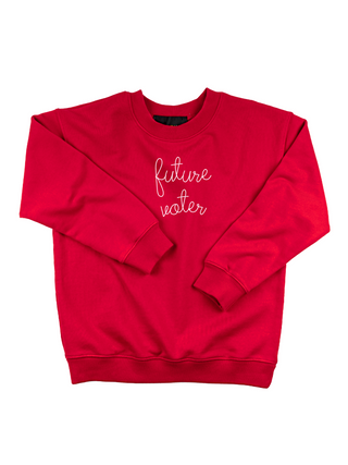 "future voter" Kids' Sweatshirt Sweatshirt Ecovest Red 2T 