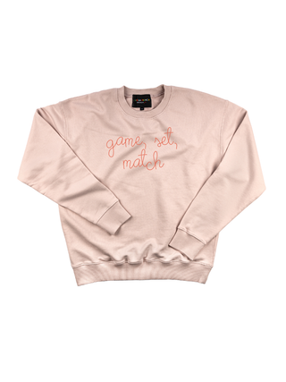 "game, set, match" Women's Sweatshirt Sweatshirt Ecovest Light Pink XS 