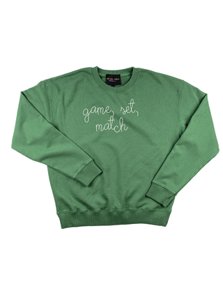 "game, set, match" Women's Sweatshirt Sweatshirt Ecovest Vintage Green XS 