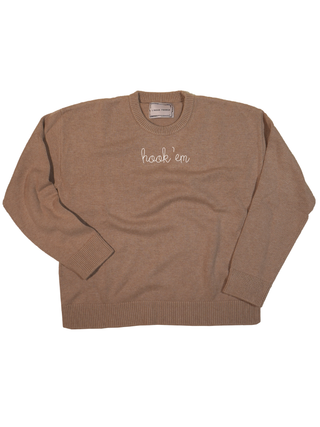 "school spirit" Custom Maxine Sweater Cotton Cashmere LINGUA FRANCA NYC