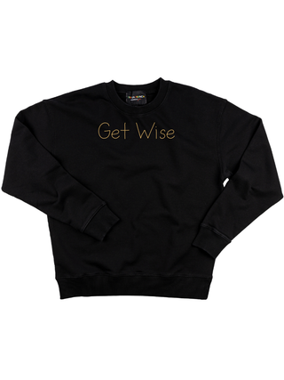 "Get Wise" Women's Sweatshirt Sweatshirt Ecovest Black XS 