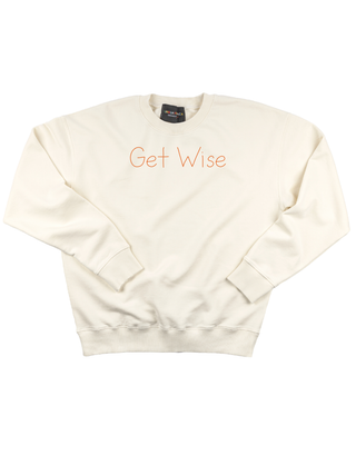 "Get Wise" Women's Sweatshirt Sweatshirt Ecovest Cream XS 