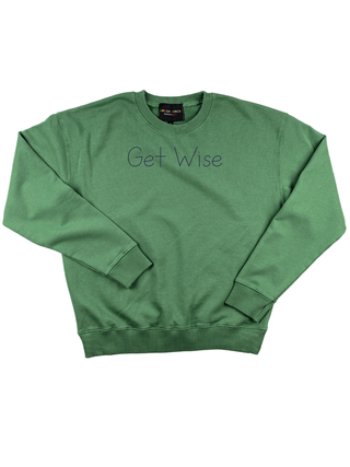 "Get Wise" Women's Sweatshirt Sweatshirt Ecovest Vintage Green XS 