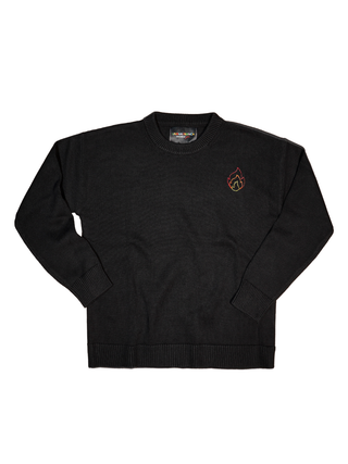 "all the cool girls" Maxine Sweater Cotton Cashmere LINGUA FRANCA NYC Black XS