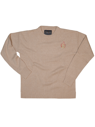 "all the cool girls" Maxine Sweater Cotton Cashmere LINGUA FRANCA NYC Oatmeal XS