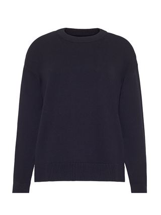 Custom Maxine Sweater Cotton Cashmere LINGUA FRANCA NYC Black XS