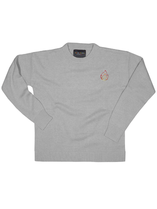 "all the cool girls" Maxine Sweater Cotton Cashmere LINGUA FRANCA NYC Smoke XS