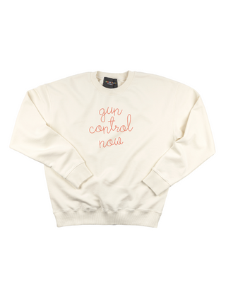 "gun control now" Women's Sweatshirt Sweatshirt Ecovest Cream XS 