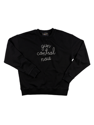 "gun control now" Women's Sweatshirt Sweatshirt Ecovest Black XS 