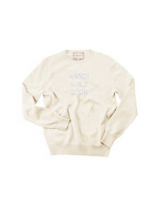 "harris walz 2024" Crewneck Sweater Donation10p Cream XS 