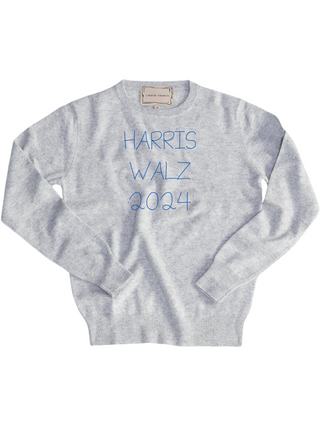 "harris walz 2024" Men's Crewneck Sweater Donation10p Smoke XS 