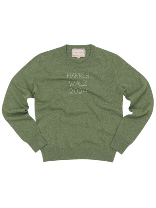 "harris walz 2024" Crewneck Sweater Donation10p Olive XS 