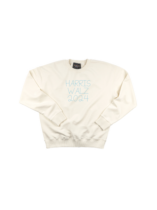 "harris walz 2024" Women's Sweatshirt Sweatshirt Ecovest Cream XS 