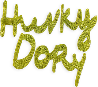 "hunky dory" Patch  Lingua Franca NYC M Chartreuse 