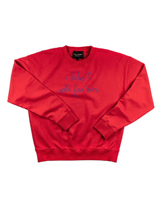 "i didn't vote for him" Men's Sweatshirt Sweatshirt Ecovest Red S 