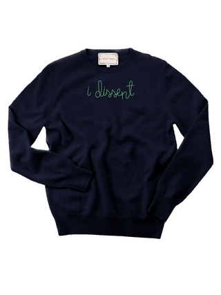 "i dissent" Crewneck Sweater Donation10p Navy XS 