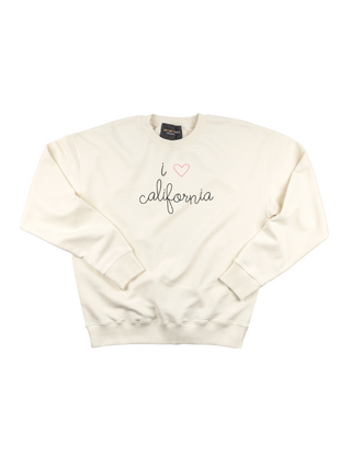 "i heart california" Women's Sweatshirt Sweatshirt Donation20p Cream XS