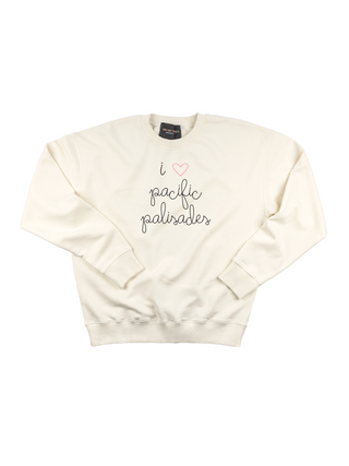 "i heart pacific palisades" Women's Sweatshirt Sweatshirt Donation20p Cream XS