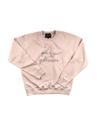 "i heart pacific palisades" Women's Sweatshirt Sweatshirt Donation20p Light Pink XS